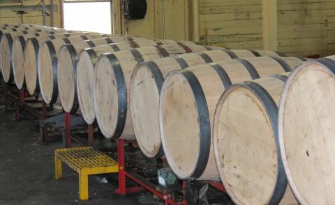 Line of Barrels